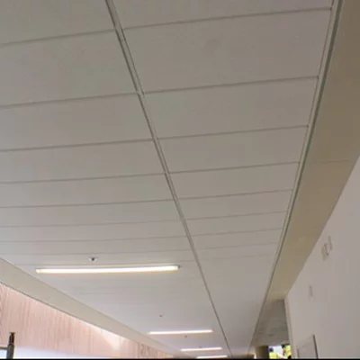 Exposed 15 mm suspended ceiling T-bar grid