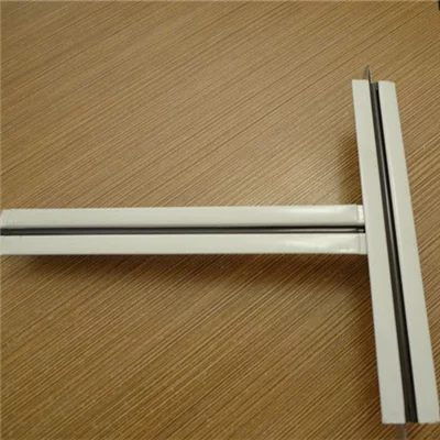 T-bar grid components for suspended mineral fiber board ceilings